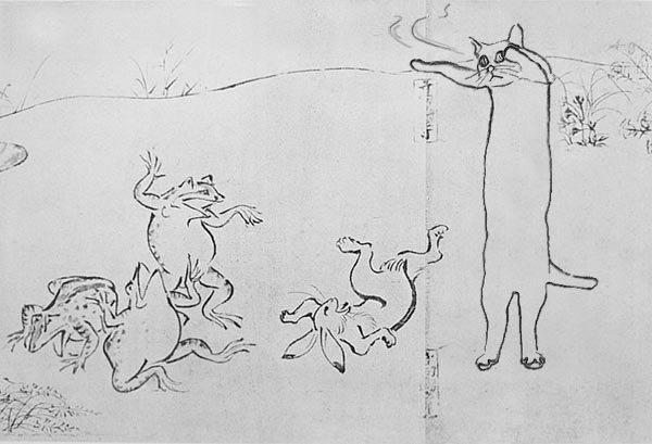 aincent longcat 3 -Longcat westles with rabbit. Frogs laugh out it. 