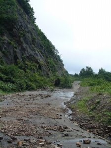 新仙岩峠の峠道